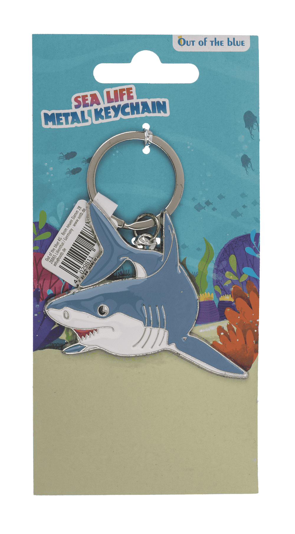 Metal keychain, Sea Life,
