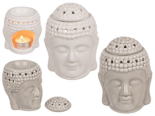 Oil burner, Buddha, with removeable lid,