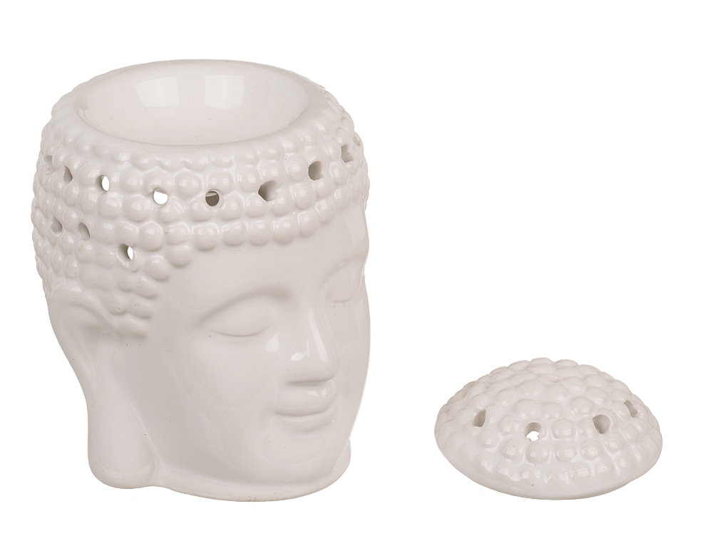 Oil burner, Buddha, with removeable lid,