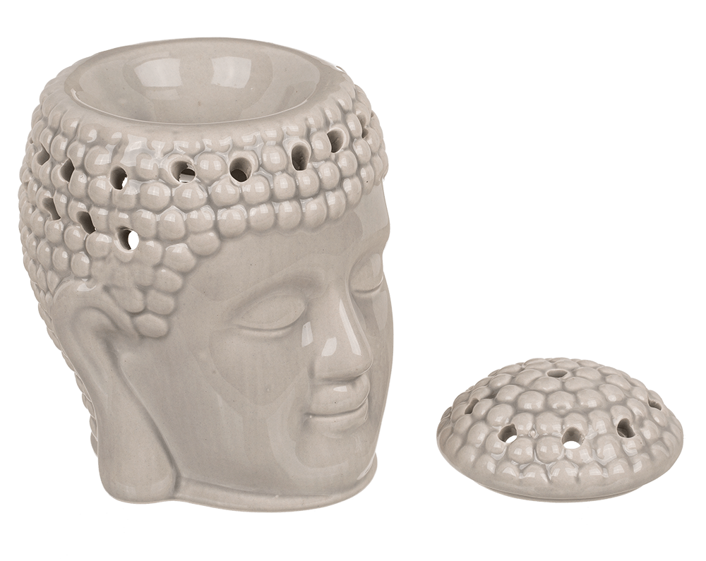 Oil burner, Buddha, with removeable lid,