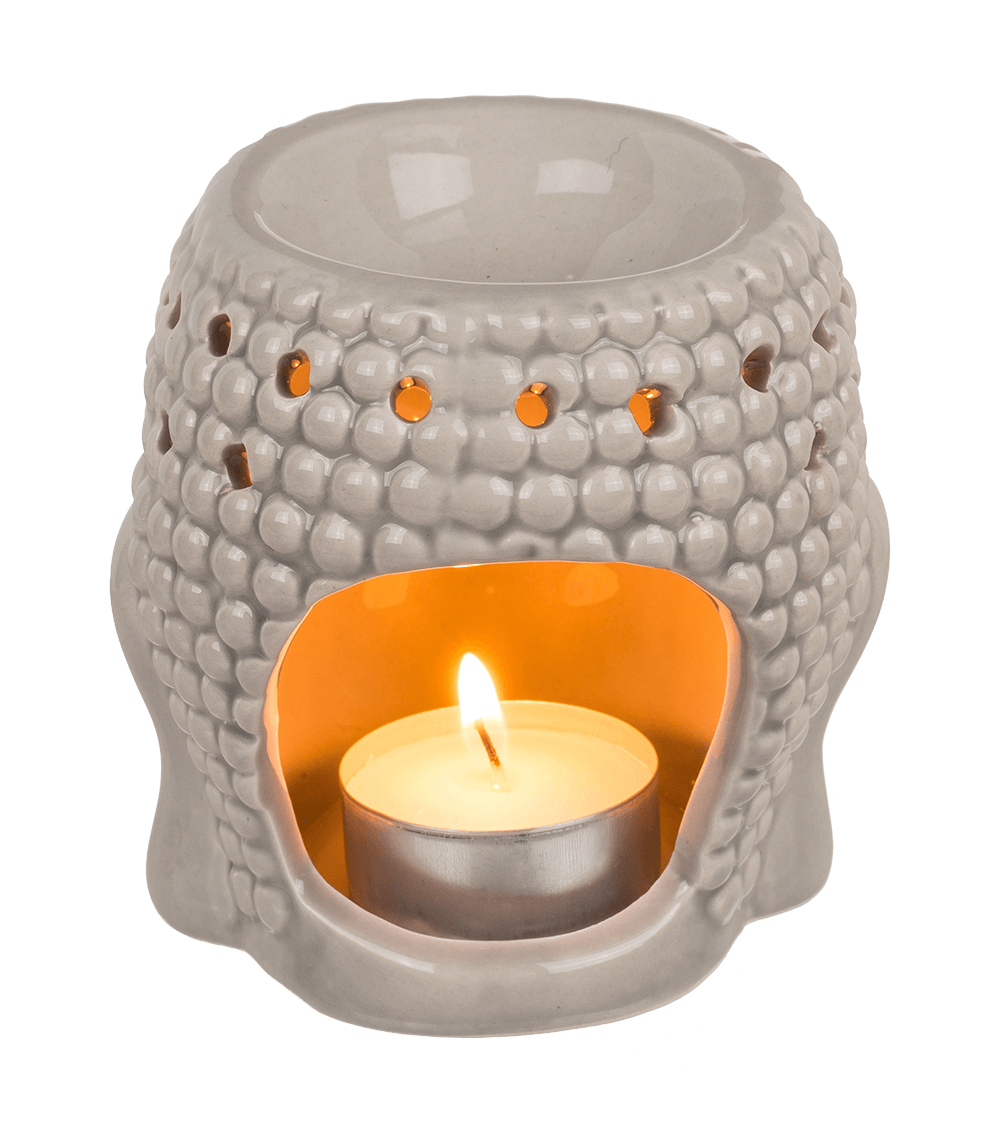 Oil burner, Buddha, with removeable lid,