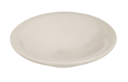 Ceramic bowl on rose gold metal frame,