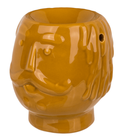 Oil burner, faces, ca. 11,5 x 11 x 12,8 cm