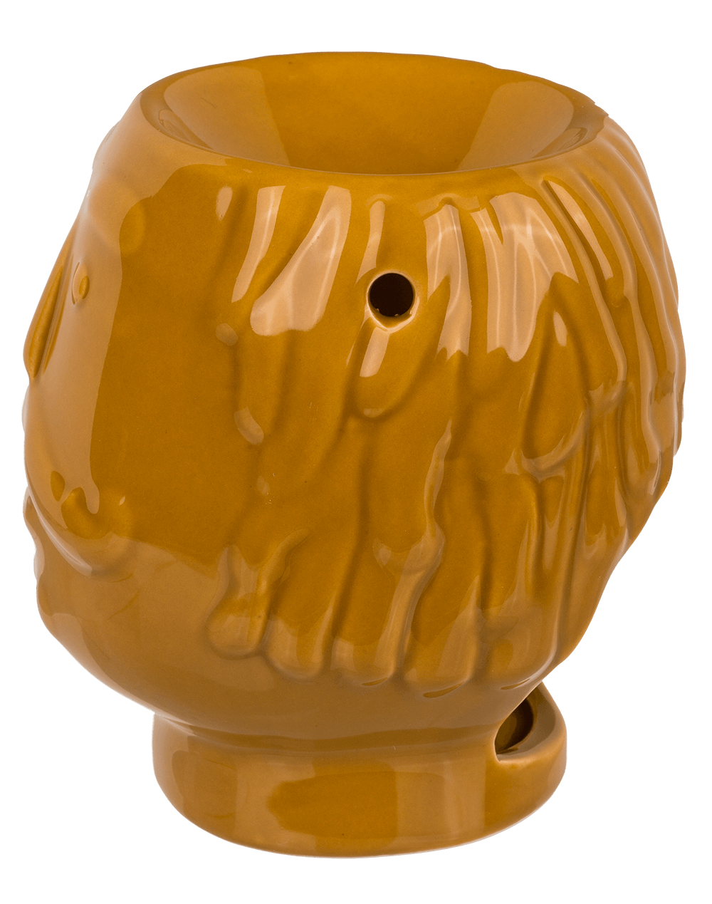 Oil burner, faces, ca. 11,5 x 11 x 12,8 cm