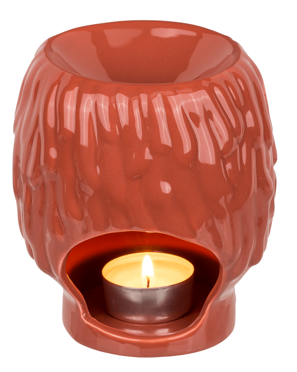 Oil burner, faces, ca. 11,5 x 11 x 12,8 cm