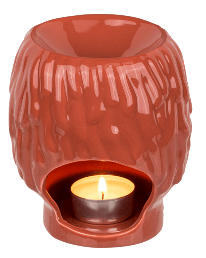 Oil burner, faces, ca. 11,5 x 11 x 12,8 cm