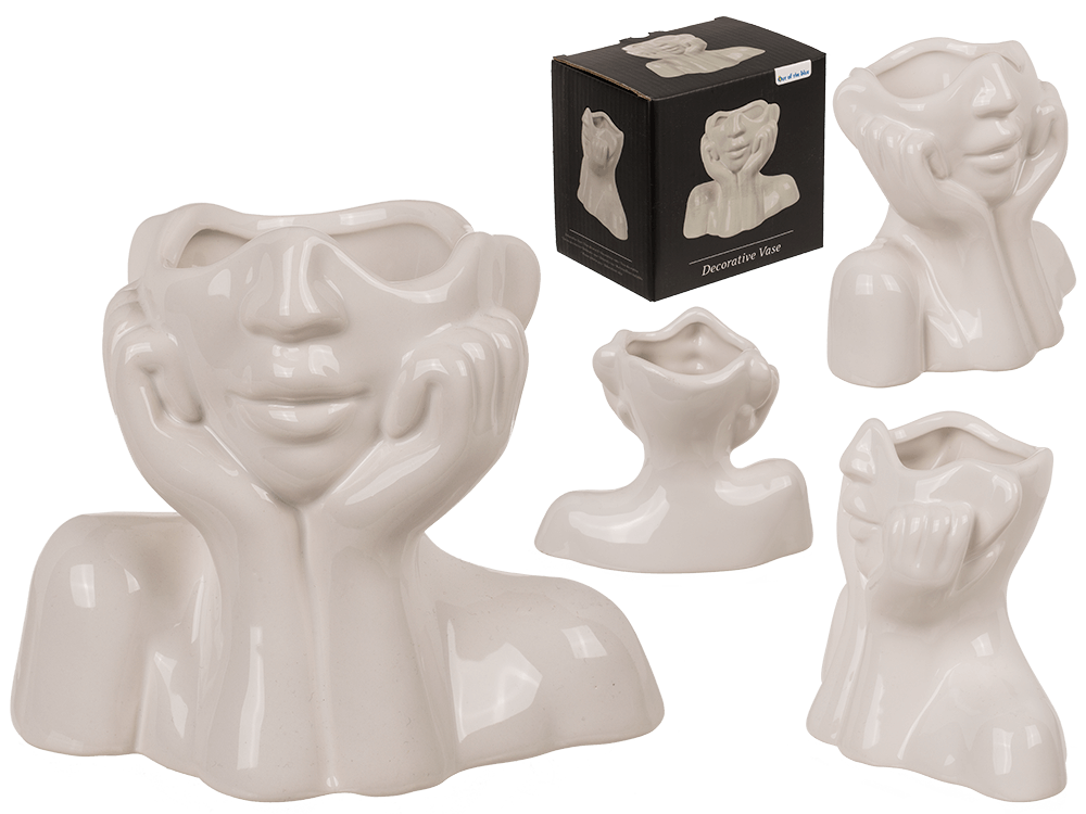 Ceramic vase, Face,