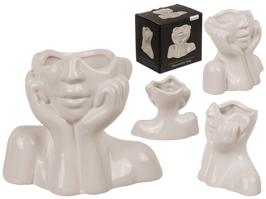 Ceramic vase, Face,