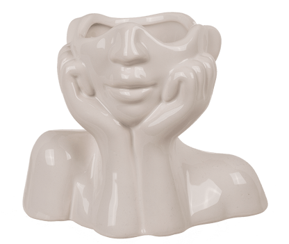 Ceramic vase, Face,