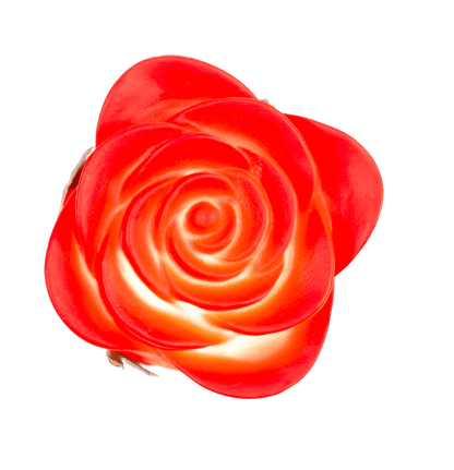 Red plastic rose with colour changing LED (incl.,