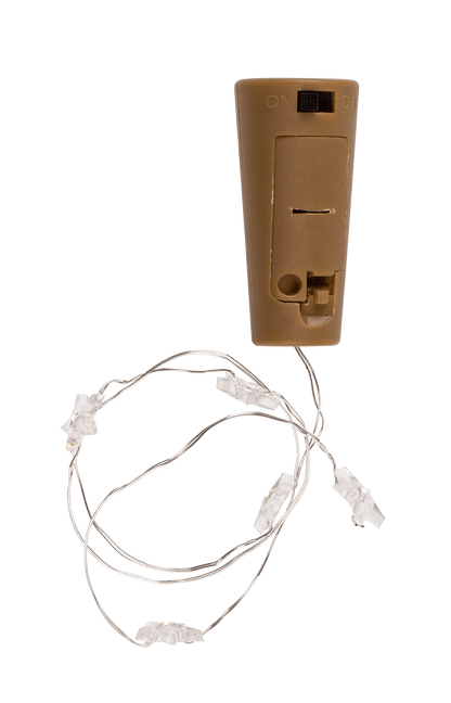 Bottle cap light with 5 warm white star LED,