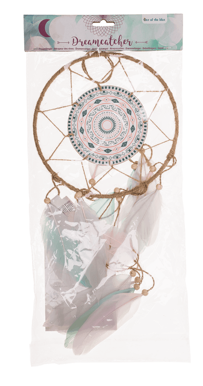Dream catcher with mandala & pastel colored