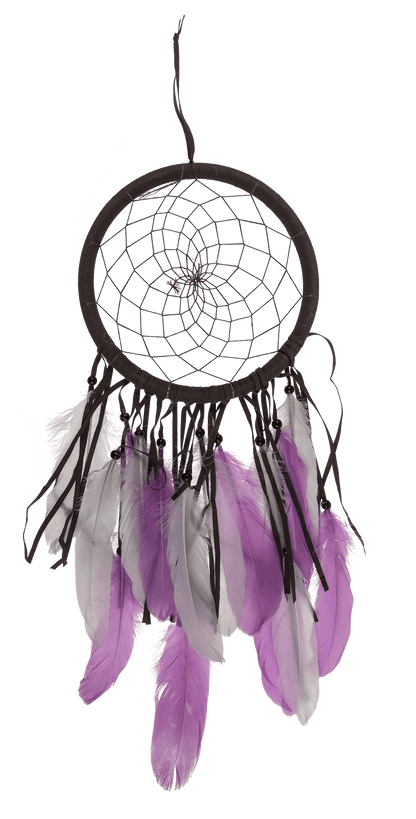 Brown/purple coloured fabric Dreamcatcher,