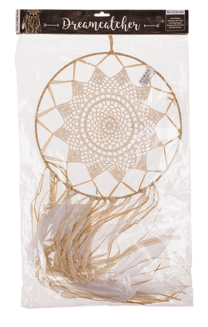 Ivory coloured fabric Dreamcatcher, Boho,