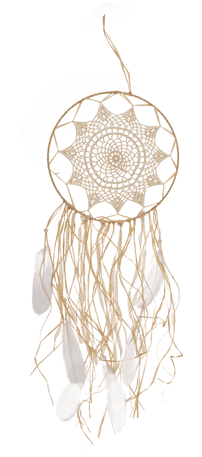Ivory coloured fabric Dreamcatcher, Boho,