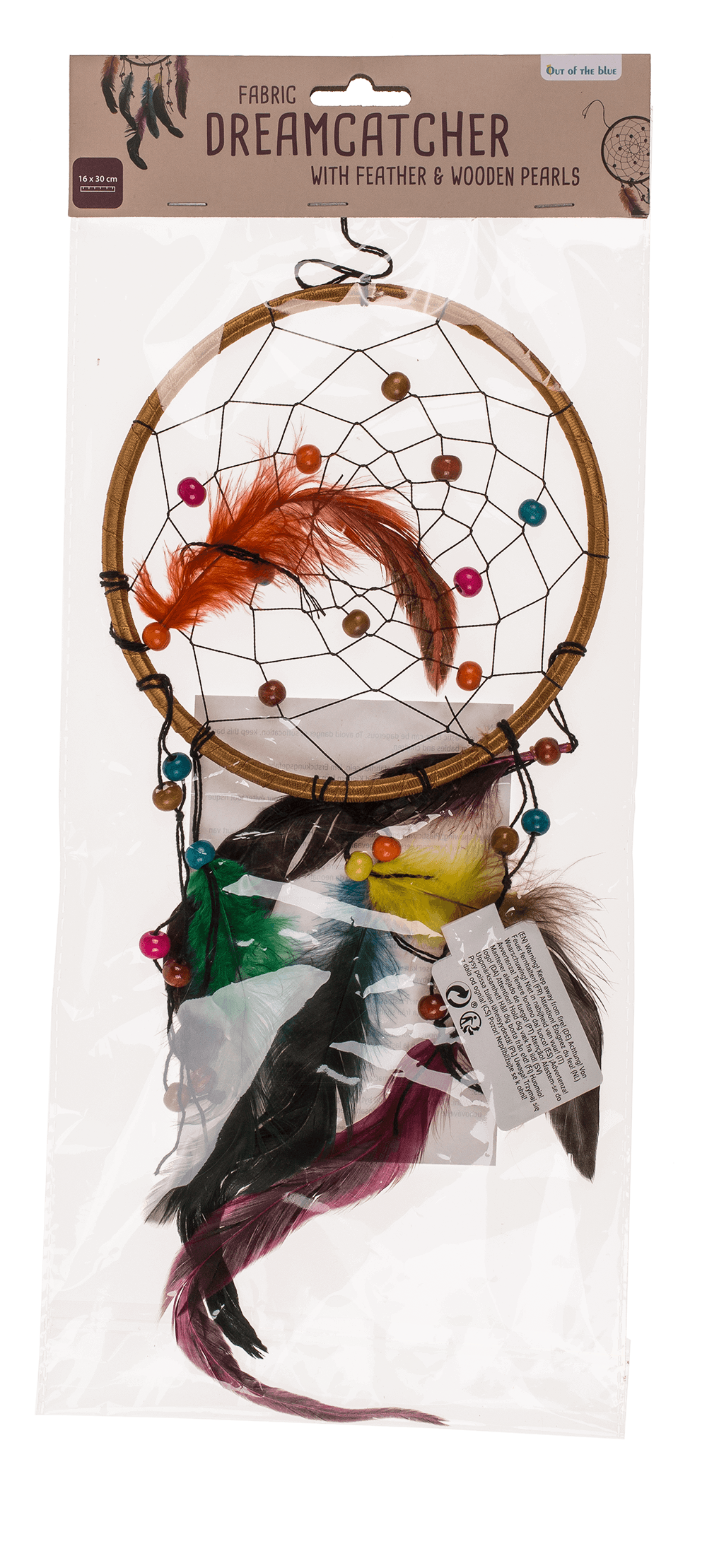 Multicoloured fabric Dreamcatcher,
