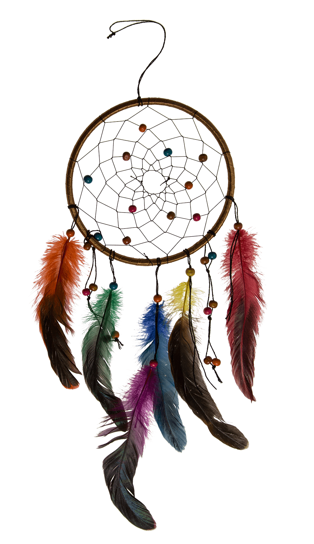 Multicoloured fabric Dreamcatcher,