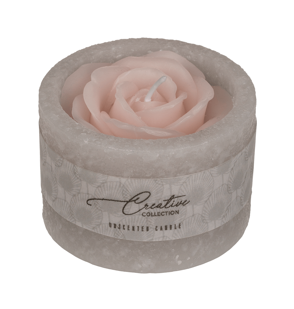 Candle, rose,