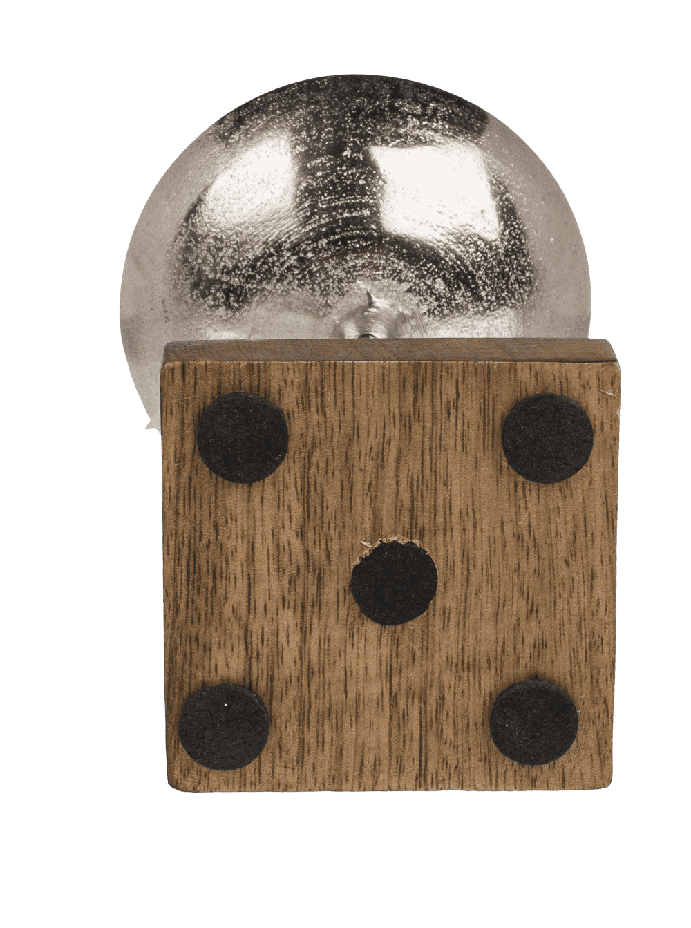 Silver coloured candleholder, Star