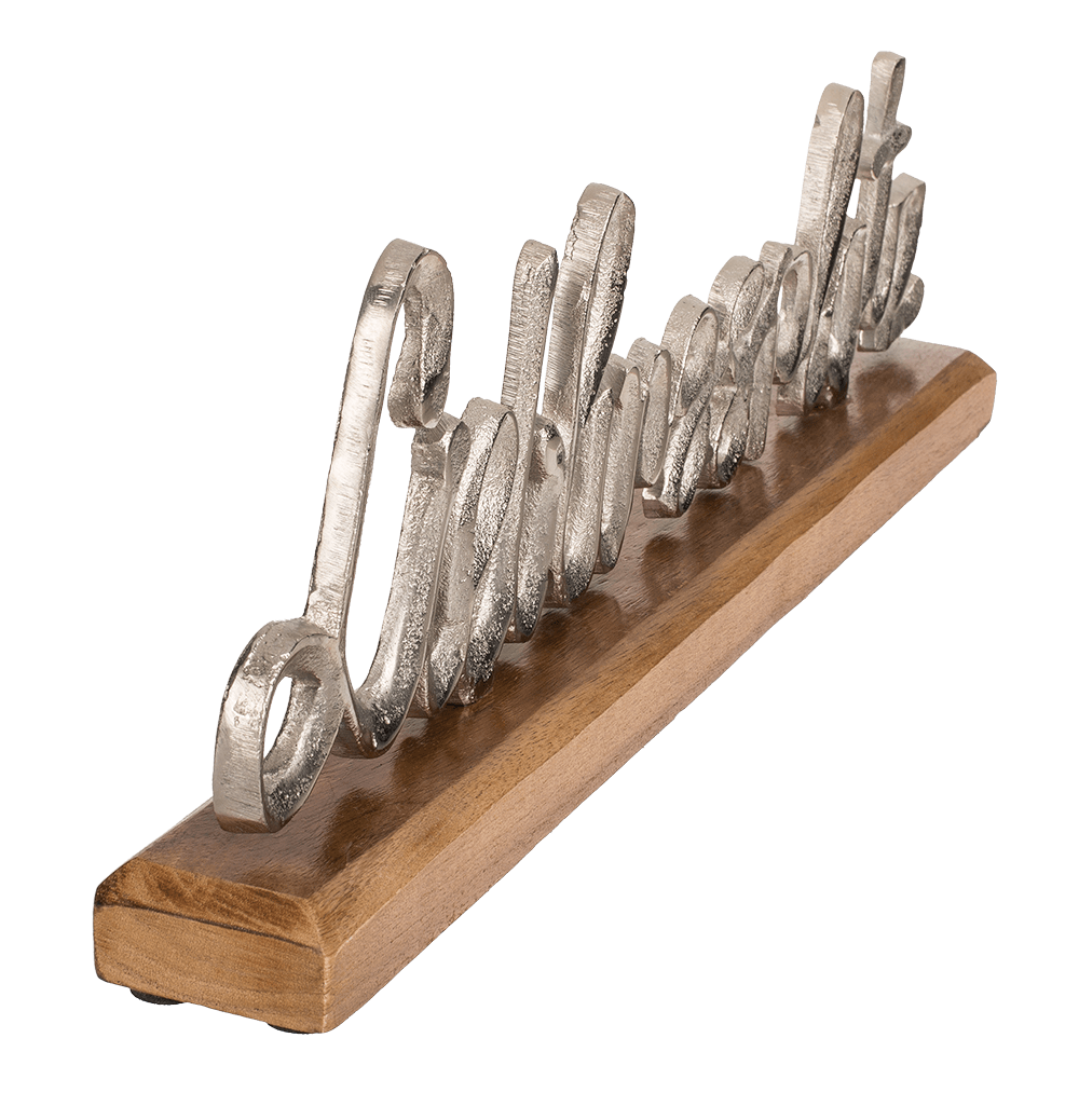 Silver-coloured wording, Lieblingsplatz