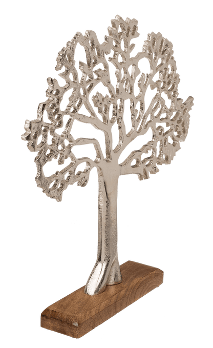 Silver colored tree of life,