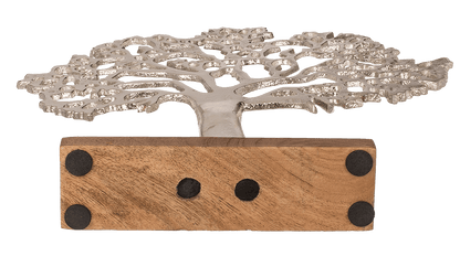 Silver colored tree of life,