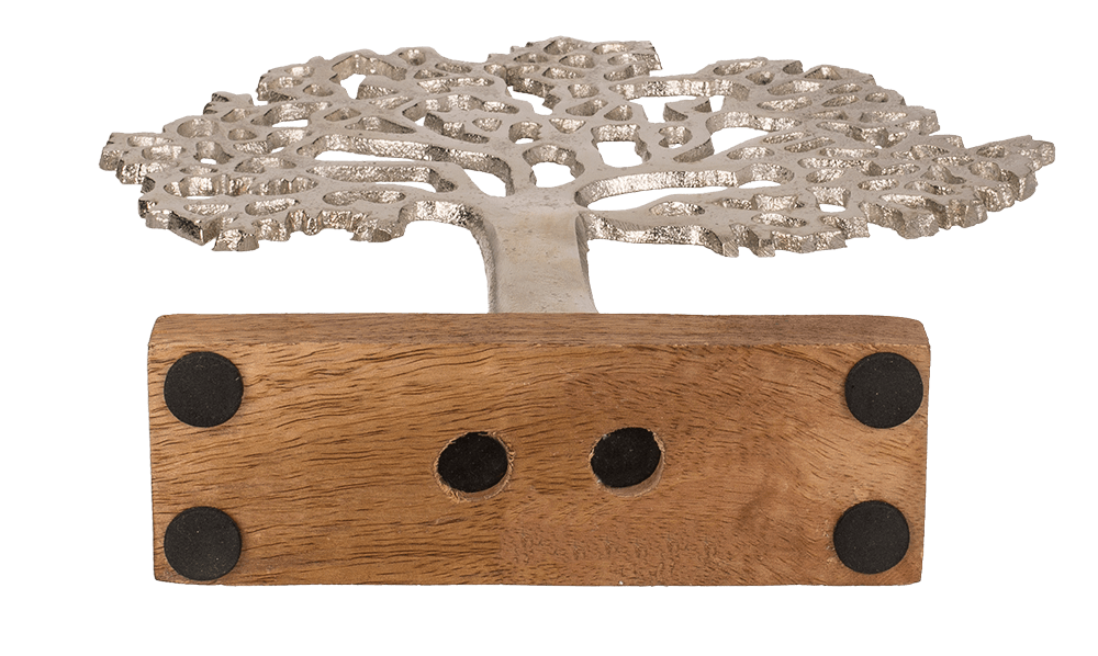 Silver colored tree of life,