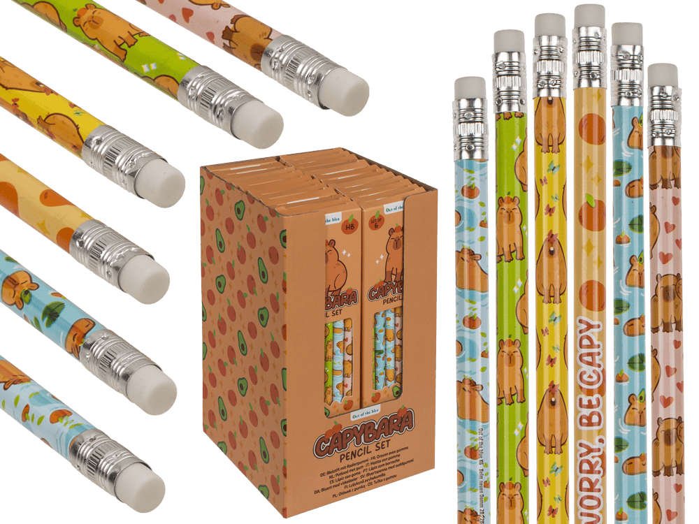 Pencil with Eraser, Capybara,