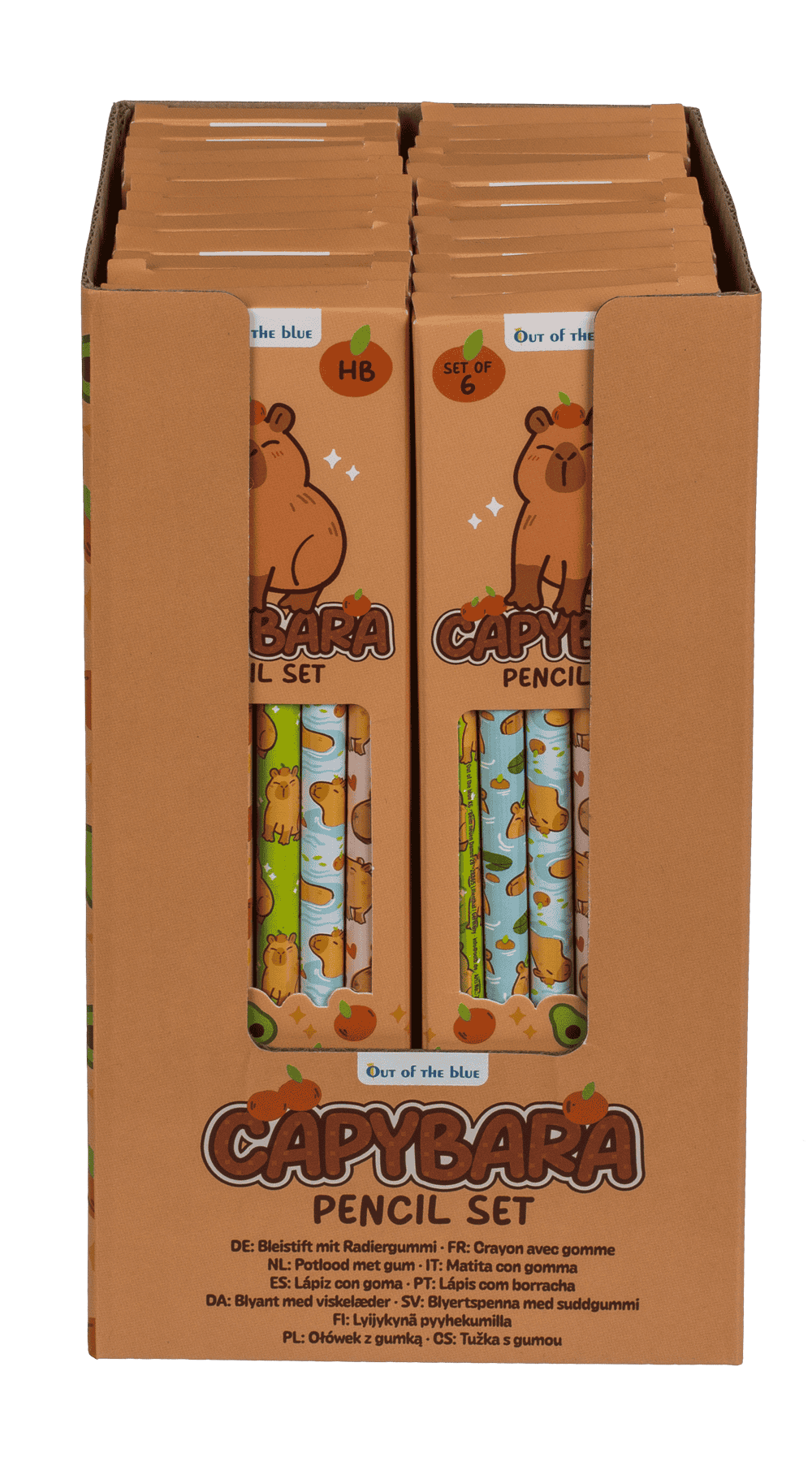 Lápiz con goma de borrar, Capibara