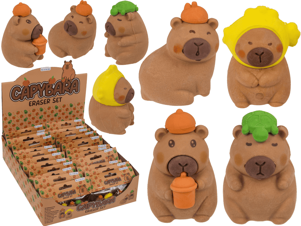 Radiergummi, Capybara, ca. 3,5 x 2 cm,