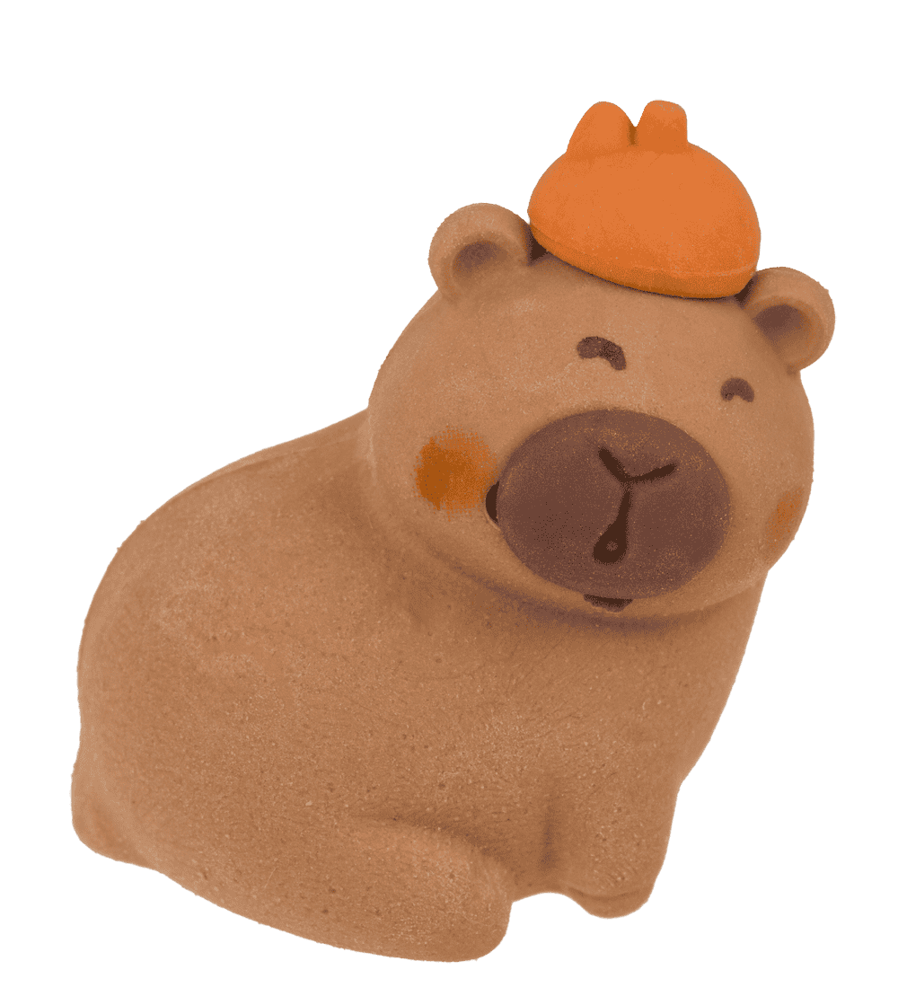 Radiergummi, Capybara, ca. 3,5 x 2 cm,