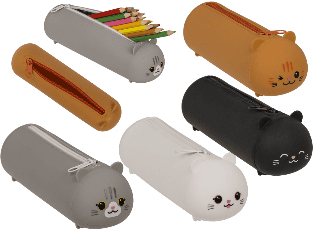 Pencil case, Cats,