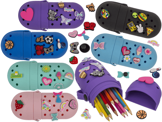 Charm Pencil Case, Sun Shoe, silicone,