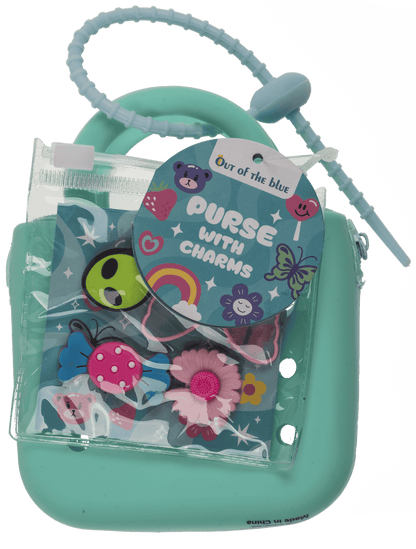 Charm purse, with zipper,