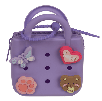 Charm purse, with zipper,
