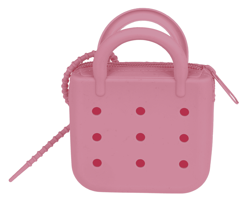 Charm purse, with zipper,