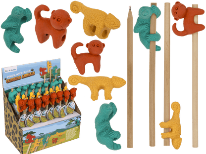 Pencil with Eraser, Climbing Animals,
