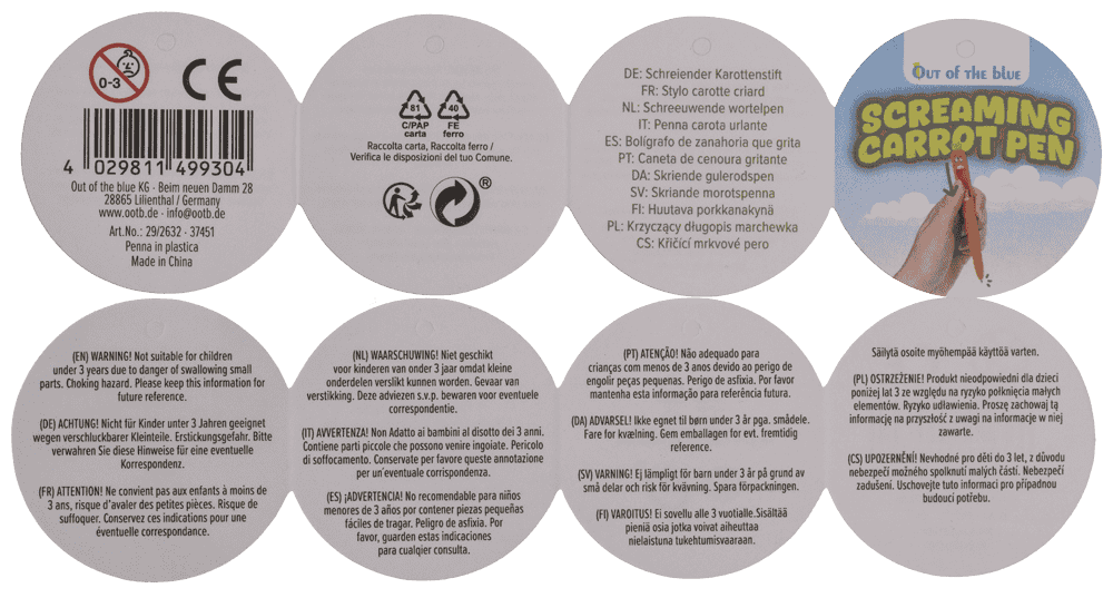 Pen, Screaming Carrot,