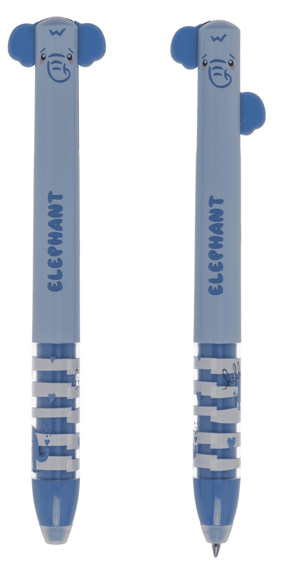 Stylo bicolore effaçable, animaux sauvages