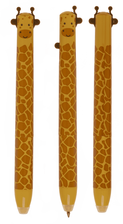 Stylo bicolore effaçable, animaux sauvages