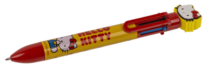 Ball Pen with 6 coloured cartridges, Hello Kitty,