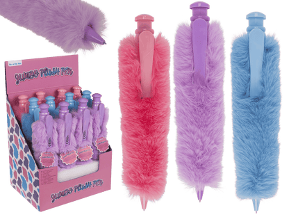 Jumbo Ballpoint pen with plush cover, 28 cm,