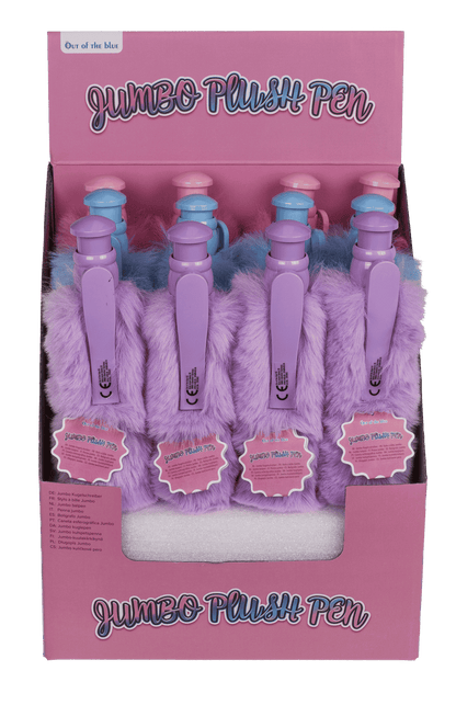 Jumbo Ballpoint pen with plush cover, 28 cm,