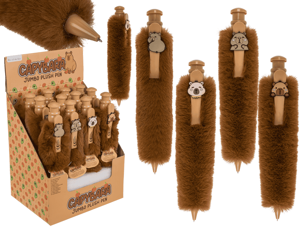 Jumbo Ballpoint pen with plus cover, Capybara,