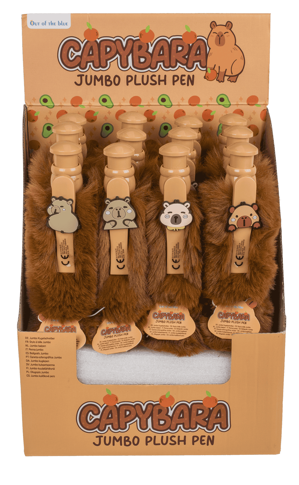 Jumbo Ballpoint pen with plus cover, Capybara,