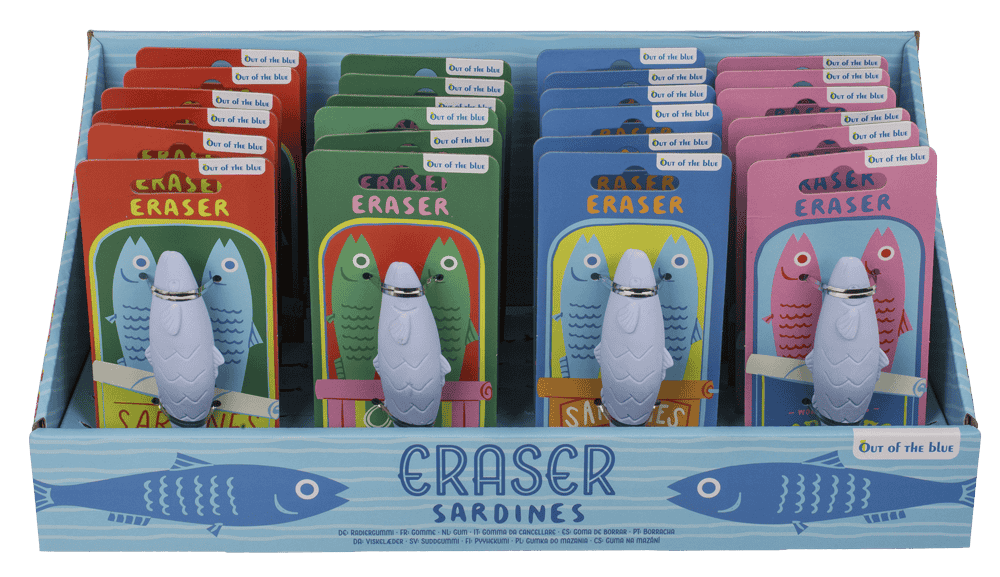 Eraser, Sardine,
