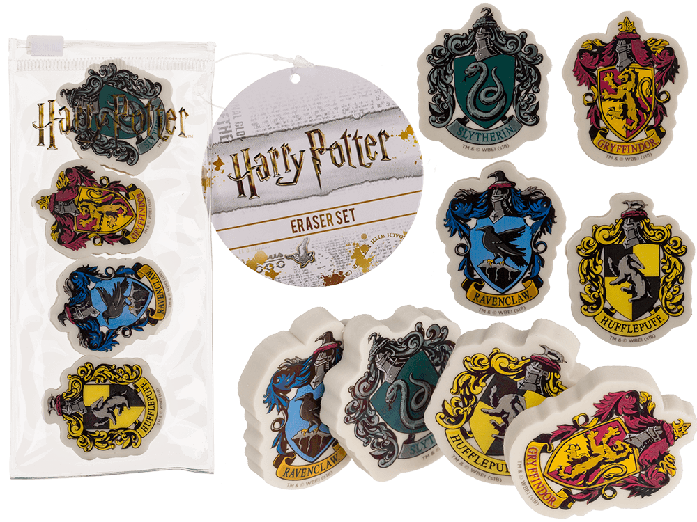 Eraser, Harry Potter, set of 4