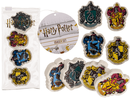 Eraser, Harry Potter, set of 4