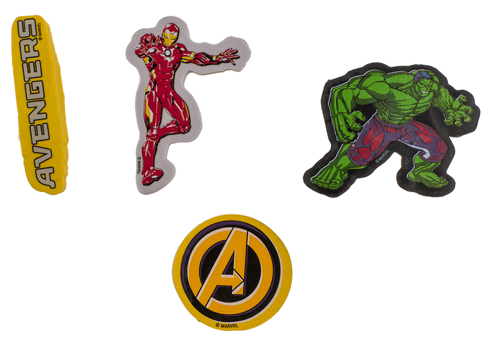 Eraser, Avengers, set of 4