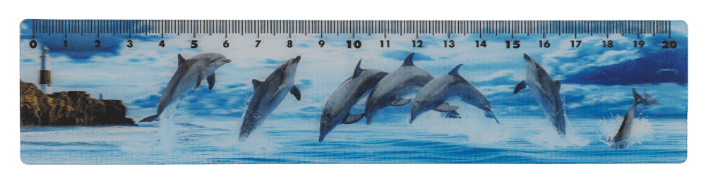 Ruler, Sealife, 21 x 4,5 cm,